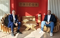 v.l.: Personalleiter Sebastian Mucha und Werkleiter Steffen Appenrodt der TRICOR Packaging Systems GmbH an Standort im H&uuml;pedenweg in Nordhausen (&copy; NUV)