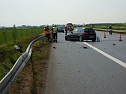 Unfall auf der Autobahn (Foto: Berufsfeuerwehr) Unfall auf der Autobahn (Foto: Berufsfeuerwehr)