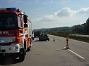 Crash auf der Autobahn (Foto: Berufsfeuerwehr)