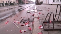 Böllerabfall auf den Straßen (Foto: nnz) Böllerabfall auf den Straßen (Foto: nnz)