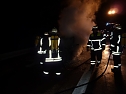 Auto brannte auf der Autobahn (Foto: BFW Nordhausen)