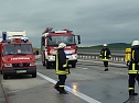 Brand auf der Autobahn (Foto: nnz)