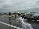 Brand auf der Autobahn (Foto: nnz)