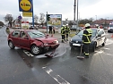 Crash auf der Kreuzung (Foto: M. Holbe)