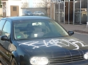 Beschmierte Autos und Garagen (Foto: nnz)