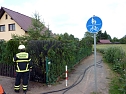 Hecke brannte in Bielen (Foto: Feuerwehr) Hecke brannte in Bielen (Foto: Feuerwehr)