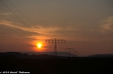 Sonnenuntergang bei Bleicherode (Foto: Gernot Thelemann)