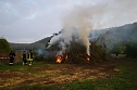 Osterfeuer in Obergebra (Foto: Michael Randel)