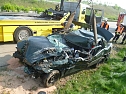Unfall auf der A 38 (Foto: API)