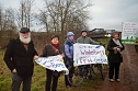Protest gegen Probebohrungen (Foto: H. Michel)