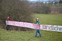 Protest gegen Probebohrungen (Foto: H. Michel)