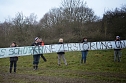 Protest gegen Probebohrungen (Foto: H. Michel)