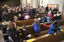 Im Nordh&auml;user Dom zeigte der &ouml;kumenische Kindergarten heute sein Krippenspiel (Foto: Angelo Glashagel)