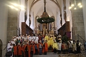 Im Nordh&auml;user Dom zeigte der &ouml;kumenische Kindergarten heute sein Krippenspiel (Foto: Angelo Glashagel)