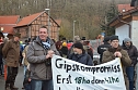 Protest gegen Probebohrungen (Foto: Helmut Michel)