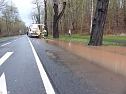 Parkallee &uuml;berflutet (Foto: nnz)