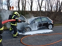 Audi A1 brannte aus (Foto: Feuerwehr)