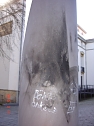 Vandalismus am Theaterplatz (Foto: Stadtwerke Nordhausen)
