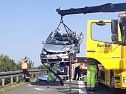 Unfall auf der A 38 (Foto: Feuerwehr Breitenworbis)
