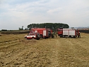 M&auml;hdrescher entz&uuml;ndete ein Feld (Foto: Feuerwehr Bleicherode)