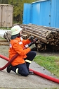 Hei&szlig;e Ausbildung im Brandcontainer (Foto: Feuerwehr Ellrich)