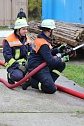 Hei&szlig;e Ausbildung im Brandcontainer (Foto: Feuerwehr Ellrich)