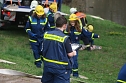 THW und Feuerwehren &uuml;bten an der Zorge (Foto: nnz)