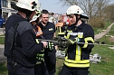 THW und Feuerwehren &uuml;bten an der Zorge (Foto: nnz)
