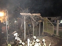 Gartenlaube abgebrannt (Foto: privat/Feuerwehr)