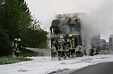 Lkw brannte v&ouml;llig aus (Foto: Feuerwehr Bleicherode)