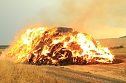 Fast 500 Strohballen brennen bei Auleben (Foto: S. Dietzel)