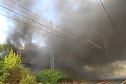 Gro&szlig;brand auf Bahnhofsgel&auml;nde (Foto: S. Dietzel)