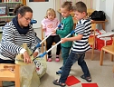 Abfallberatung im Kindergarten Hohensteiner Zwerge (Foto: Pressestelle Landratsamt Nordhausen)