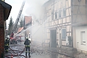 Dachstuhlbrand in W&uuml;lfingerode (Foto: S. Dietzel)