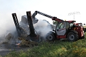 Ein Strohfeuer auf der Landstra&szlig;e (Foto: S.Dietzel)