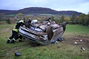Auto &uuml;berschlug sich (Foto: S. Dietzel)