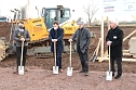 Spatenstich auf der Darre f&uuml;r Wasserstofftankstellen-Werk (Foto: oas)