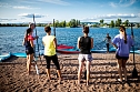 Fitnessprogramm auf dem Wasser mit Susanne Lier (Foto: Christoph Keil)