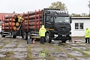 Holzlasterkontrolle in Niedersachswerfen (Foto: S. Dietzel)