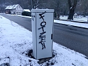 Blitzerkasten in Ilfeld wurde beschmiert (Foto: S.Dietzel) Blitzerkasten in Ilfeld wurde beschmiert (Foto: S.Dietzel)
