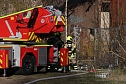 Starke Rauchentwicklung auf dem Gel&auml;nde des alten Gaswerks rief gestern die Feuerwehr auf den Plan (Foto: Silvio Dietzel/Lukas M&uuml;hlhause)