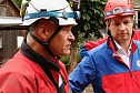 Rettung aus der Finsternis - am Rabensteiner Stollen wurde heute die Rettung unter Tage geprobt (Foto: agl)