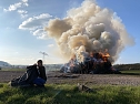 Osterfeuer in Harzungen (Foto: Sandra Witzel)