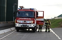 Feuerwehr&uuml;bung an der Biomethananlage in Bielen (Foto: oas)