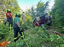Schwerer Unfall im Wald zwischen Gro&szlig;furra und Strau&szlig;berg (Foto: S. Dietzel)