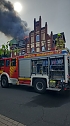 Geb&auml;ude in der Rothenburgstra&szlig;e in Flammen (Foto: C.Wilhelm/S.Tetzel)