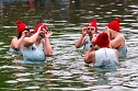 Traditionelles Anbaden im Neust&auml;dter Freibad bei f&uuml;nf Grad Wassertemperatur  (Foto: S.Teztel)