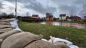 Hochwasser bei Sundhausen, Meldestufe 3 erreicht (Foto: Silvio Dietzel)