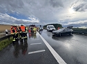 Unfall heute Abend auf der A 38 (Foto: S.Dietzel) Unfall heute Abend auf der A 38 (Foto: S.Dietzel)