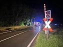 Unfall am Bahn&uuml;bergang (Foto: S.Dietzel)